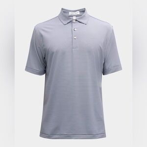 Peter Millar Light Gray Performance Polo